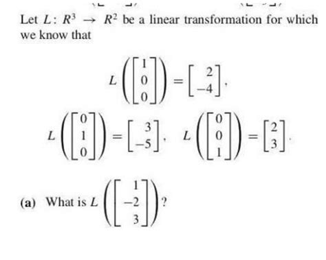 Answered Let L R3 R2 Be A Linear Transformation… Bartleby