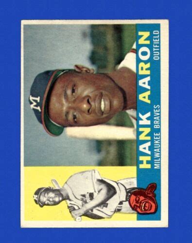 Topps Set Break Hank Aaron Vg Vgex Crease Gmcards Ebay