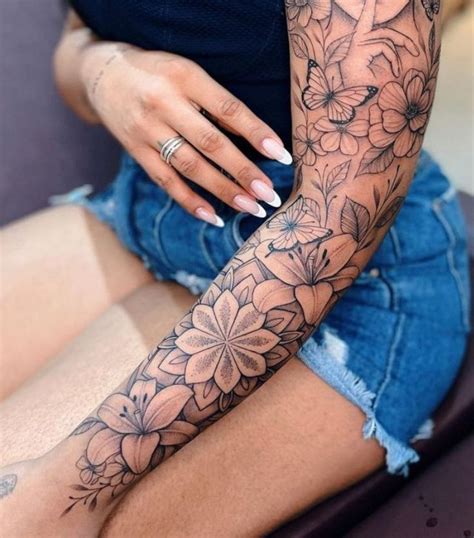 Pin By Christina Freet On Ink In 2024 Arm Sleeve Tattoos For Women Lace Sleeve Tattoos