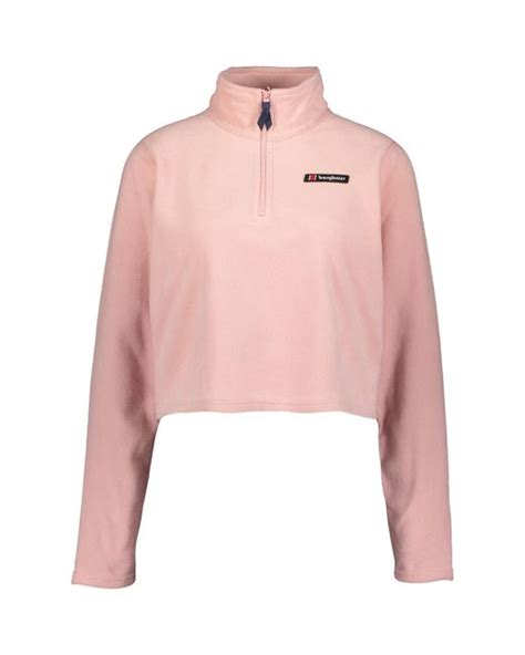 Berghaus Light Cropped Fleece In Pink Lyst Uk