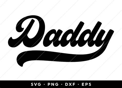 Retro Daddy Svg Fathers Day Svg Vintage Font Dad Svg New Etsy