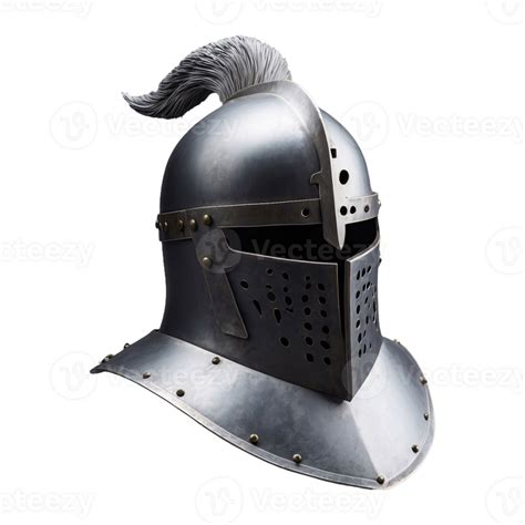 Ai Generated Knight Helmet Isolated On Transparent Background 36398274 Png