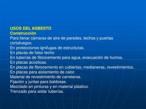 Ppt Los Peligros Del Asbesto Los Peligros Del Asbesto Para La Salud