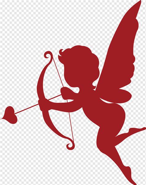 Cherub Pointing Bow And Arrow Illustration Cupid Falling In Love