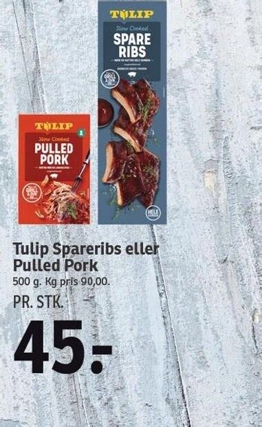 Tulip Spareribs Eller Pulled Pork Tilbud Hos Spar