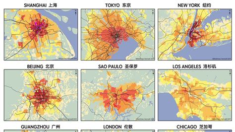 Population Density and Urban Transit In Large World Cities - Vivid Maps