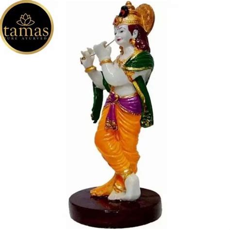 Tamas Poly Resin Lord Krishna Statue Inches Multicolor At Rs