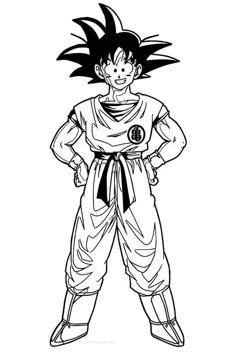 Goku Super Saiyan Da Colorare Scarica Stampa O Colora Subito Online