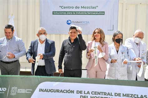 Inaugura Gobernador Modernización De Central De Mezclas Para Pacientes