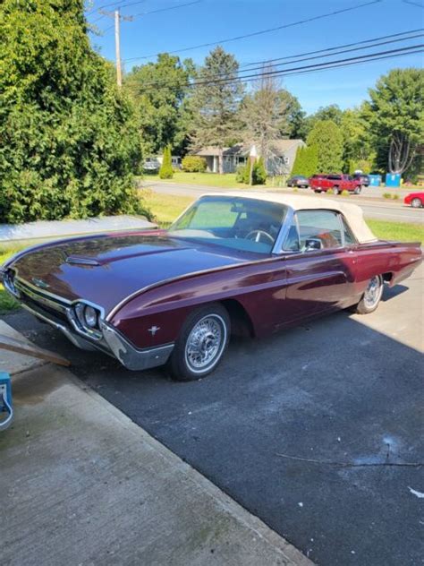 1963 Ford Thunderbird Convertible Red Rwd Automatic 390 For Sale