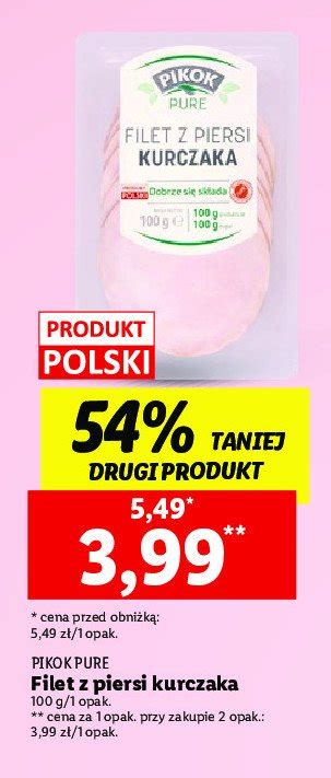 Filet Z Piersi Kurczaka W Plastrach Pikok Pure Cena Promocje