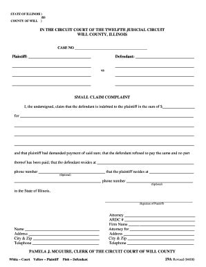 Printable Small Claims Forms Printable Form