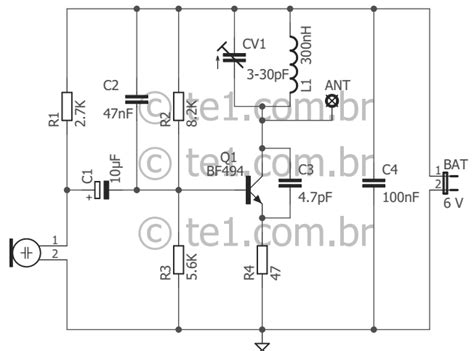 Circuito De Micro Transmissor De Fm Simples Bf