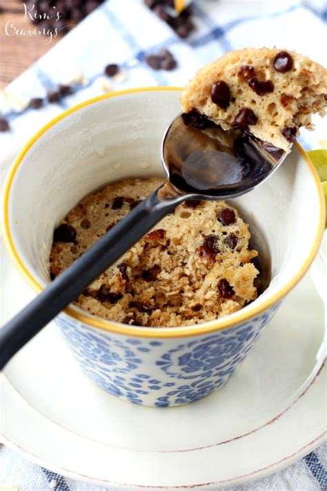 Chocolate Chip Cookie Microwave Mug Cake Kim S Cravings