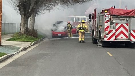 Fire Crews Respond To A Engine Fire In Grants Pass