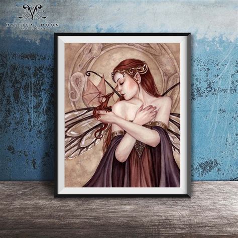 Fairy Dragon Queen Art Print Fantasy Artwork Selina Fenech Etsy