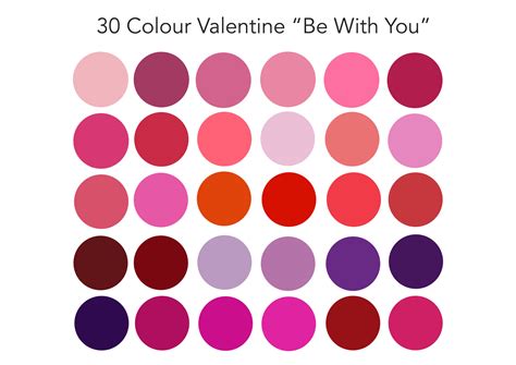 Valentine Be With You” Color Palette Graphic By Sense Library