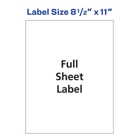 Avery Shipping Address Labels, Laser Printers, 500 Labels, Full Sheet ...