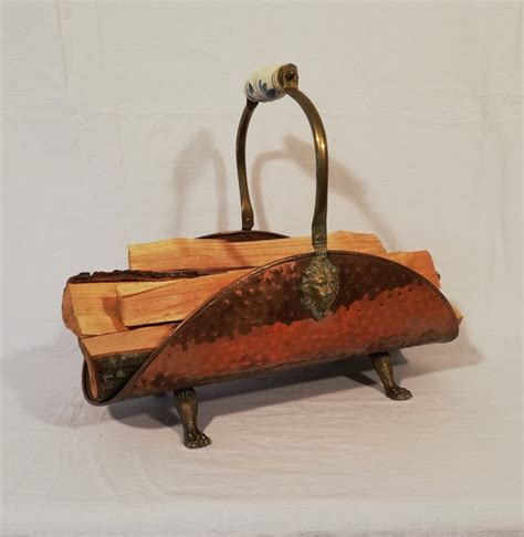 Copper Firewood Bin Copper Brass Porcelain Catawiki