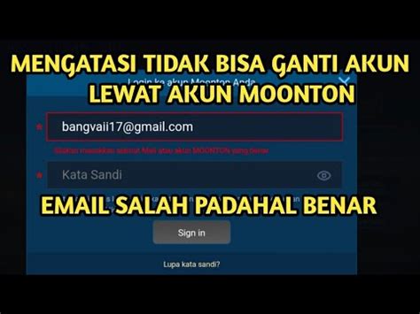 Cara Mengatasi Tidak Bisa Ganti Akun Login Mobile Legends Lewat Akun