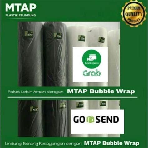 Jual Bubble Wrap Uk Cm X Mtr Hitam Putih Mtap Via Gojek