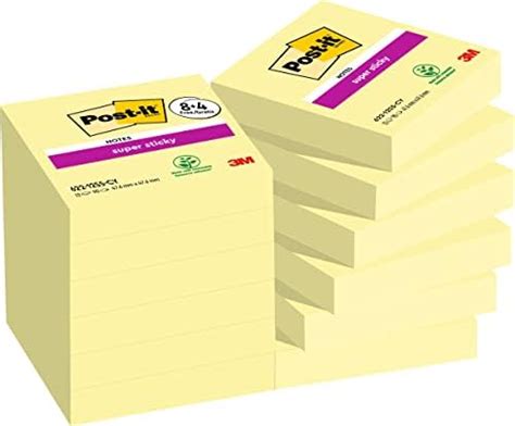 Post It Notes Super Sticky Couleurs Carnival Pack De Blocs