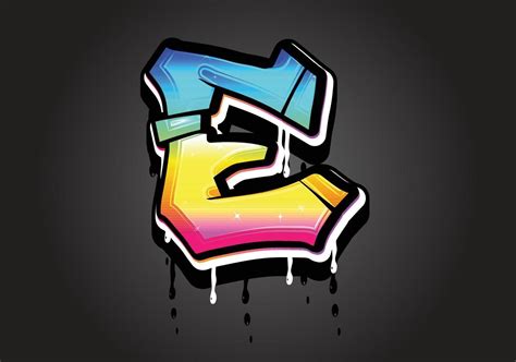 E Letter 3D Graffiti Dripping Alphabet Font Vector Idee Per Tatuaggi