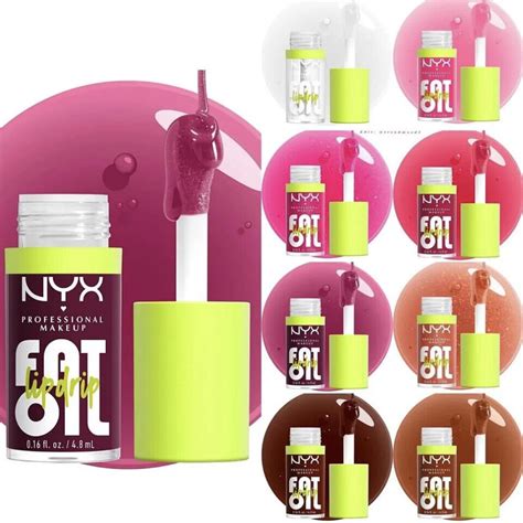 Nyx Professional Makeup Fat Oil Lip Drip Gloss High Shine Gel Look Colour Shades Ebay