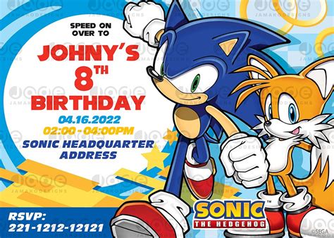 Invitations Announcements Paper Party Supplies Sonic Birthday