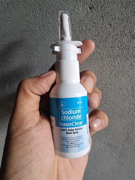 NasoClear Saline Solution Nasal Spray 30ml Shopee Philippines Atelier