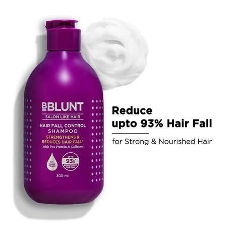 Buy Bblunt Hair Fall Control Shampoo With Pea Protein Caffeine For