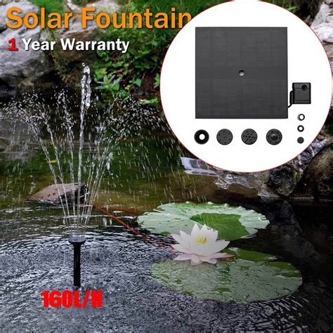 EQWLJWE Solar Fountains Floating Outdoor Pool Water Feature Floating Fountains Swimming Supplies ...