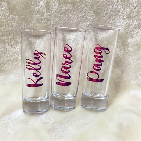 Personalized Shot Glasses, Custom Shot Glasses, Bridal Party Shot ...