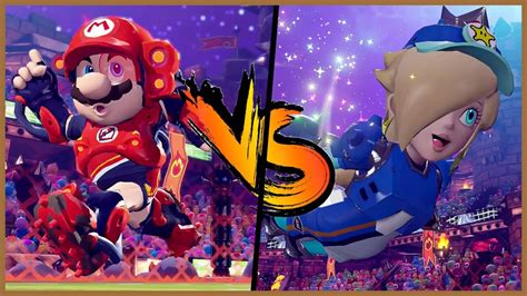 Mario Strikers Battle League Mario Vs Rosalina Hard CPU Switch