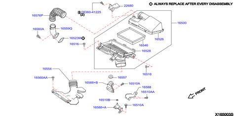 Infiniti Qx Hybrid Comfort Engine Air Intake Hose Na B