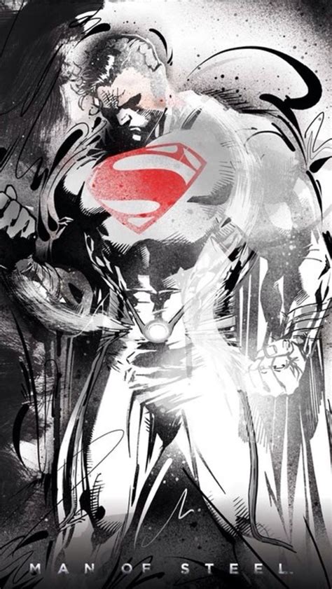 Black And White Superman Superman Art Superhero Art Comic Books Art