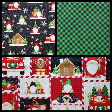 Timber Gnomies Tree Farm Cotton Fabric By Shelly Comiskey For Henry