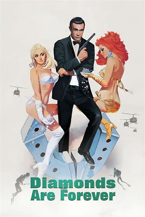 Diamonds Are Forever Movie Poster X James Bond Sean