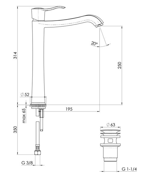 NOBILI Mitigeur lavabo SOFI rehaussé Chromé Réf SI98128 2CR POINT P