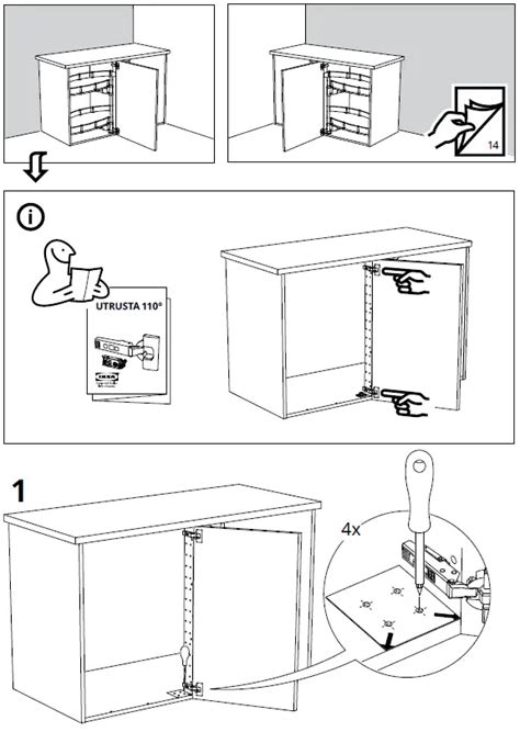 IKEA UTRUSTA CRNR Cabinets Installation Guide