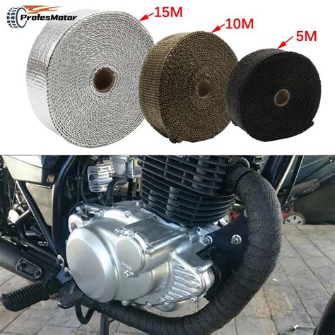 Motorcycle Muffler Wrap Thermal Tape Silencer Protection 5m 10m 15m