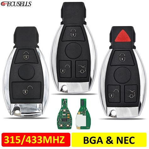 Ecusells 2 3 4 Buttons Smart Remote Car Key Fob For Mercedes Benz A B C