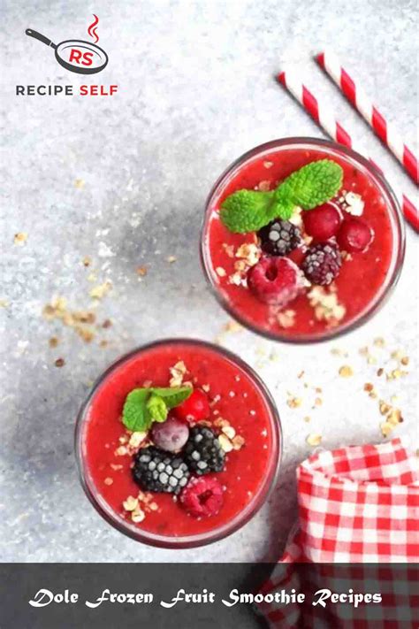 3 Dole Frozen Fruit Smoothie Recipes September Recipe Self