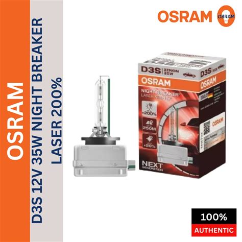 66340XNL Osram D3S Xenarc Night Breaker Laser Car Headlight D3S Bulbs