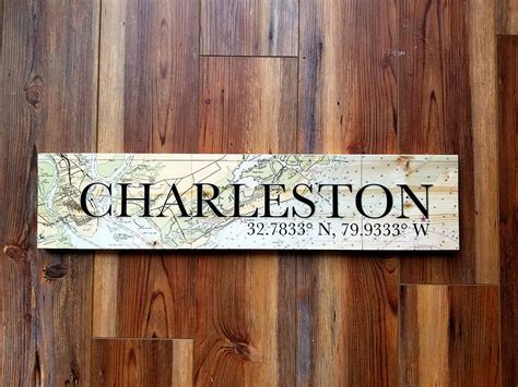 Charleston Sc Coordinate Sign Mapmom