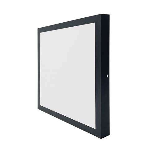 Painel Led Sobrepor Quadrado W K Preto Blumenau Ilumina O