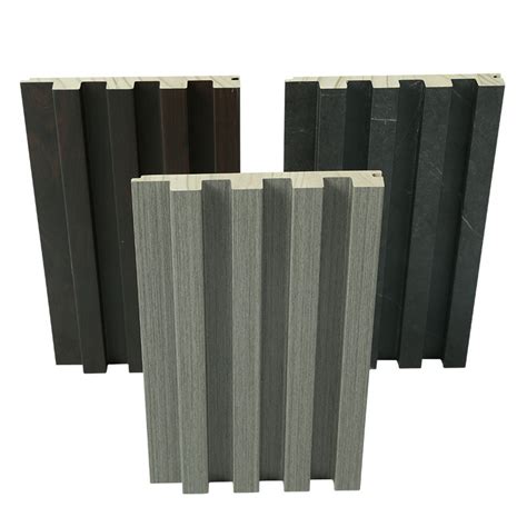 Factory Indoor Decor Wood Plastic Composite Pvc Coating Cladding Fluted