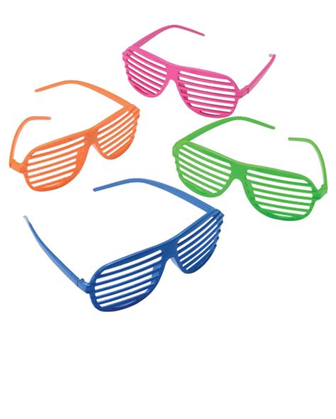 Us Toy 80 S Shutter Shade Toy Novelty Sunglasses Party Favors 12 Pack Costume Accessory