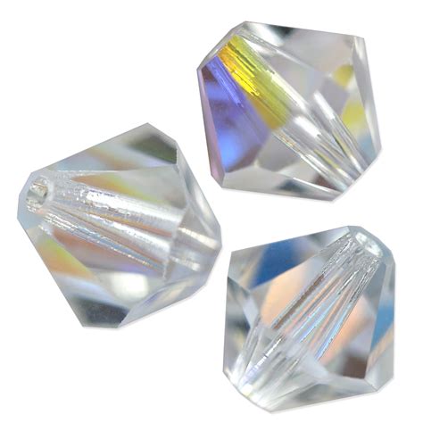 Preciosa Crystal Ab Bicone Bead Mm Pcs