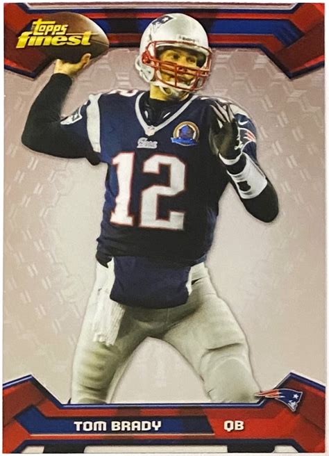 Tom Brady Topps Finest New England Patriots Football Card Kbk Sports